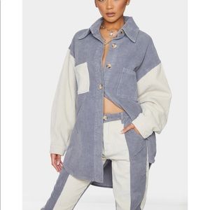 Pretty Little Thing two tone cord jacket